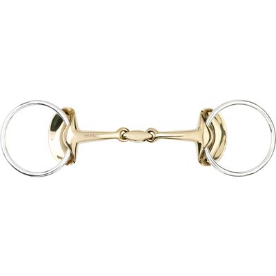 stübben STEELTEC Wassertrense Golden Wings Trense, doppelt gebrochen 11,5 cm