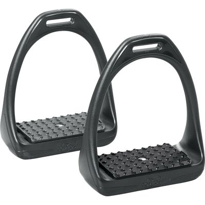 COMPOSITI Steigbügel Flex schwarz | 11,5 cm