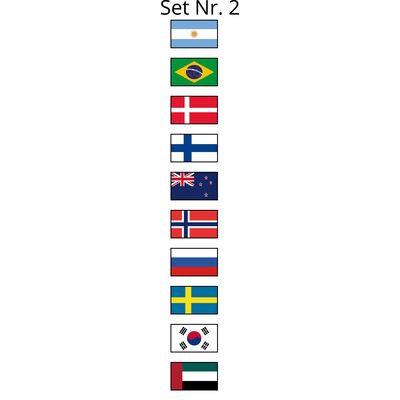 ACAVALLO Länderflaggen-Set für Steigbügel Opera 