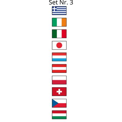ACAVALLO Länderflaggen-Set für Steigbügel Opera 3