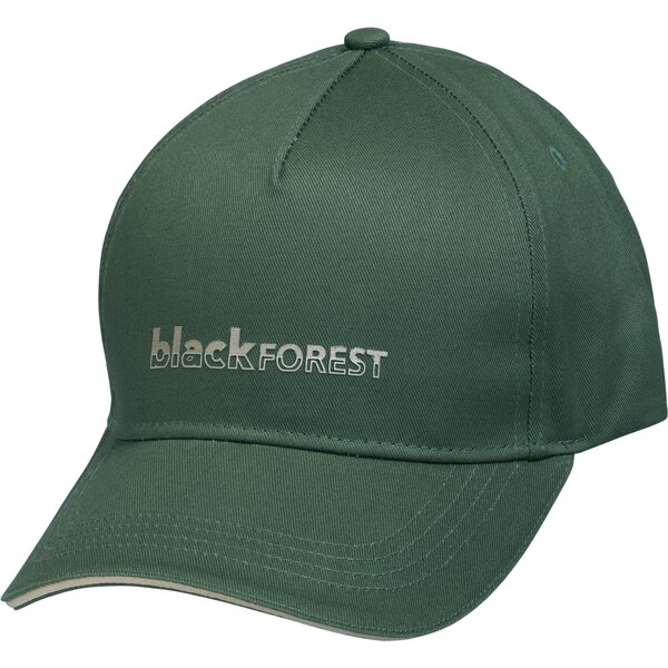 black forest baseballpet met glitterprint pine green | One size