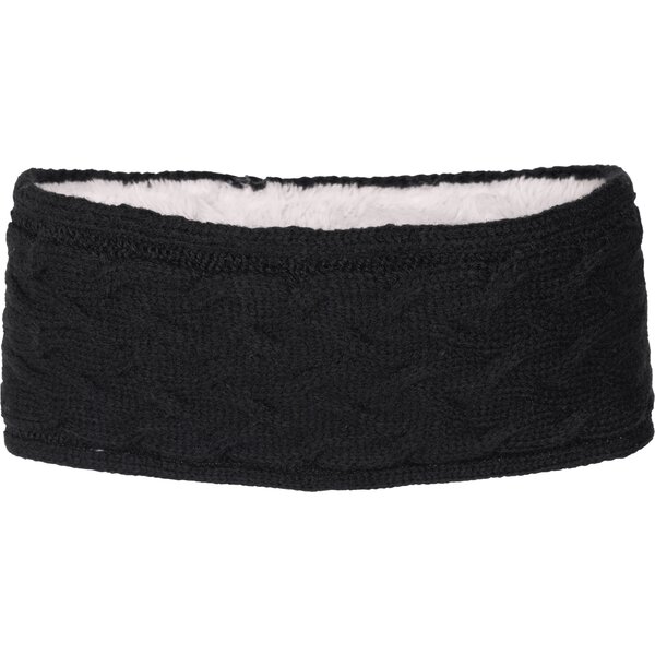 black forest hoofdband met kabelpatroon black | one size