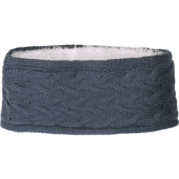 black forest hoofdband met kabelpatroon smokedblue | one size