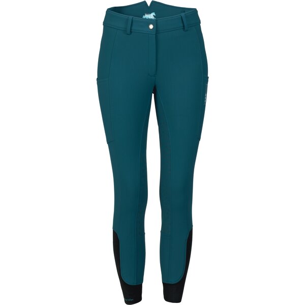 RIDE now Softshell Grip-Vollbesatz-Reithose shaded teal | 80