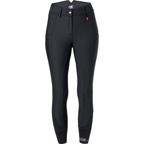 RIDE now Softshell Grip-Vollbesatz-Reithose black | 40