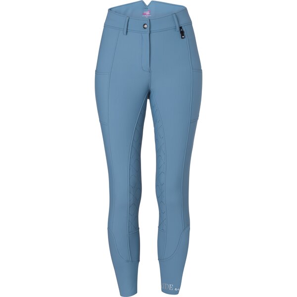 RIDE now Softshell Grip-Vollbesatz-Reithose sky blue | 32