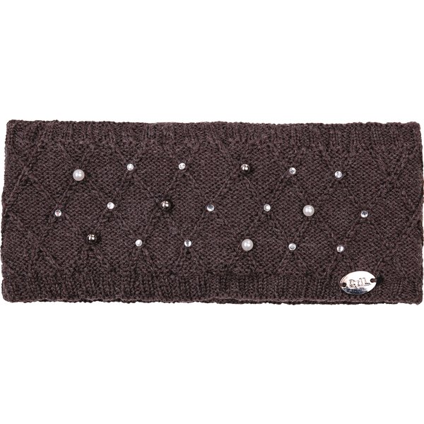 Cheval de Luxe Stirnband mit Perlen chocolate | Einheitsgröße