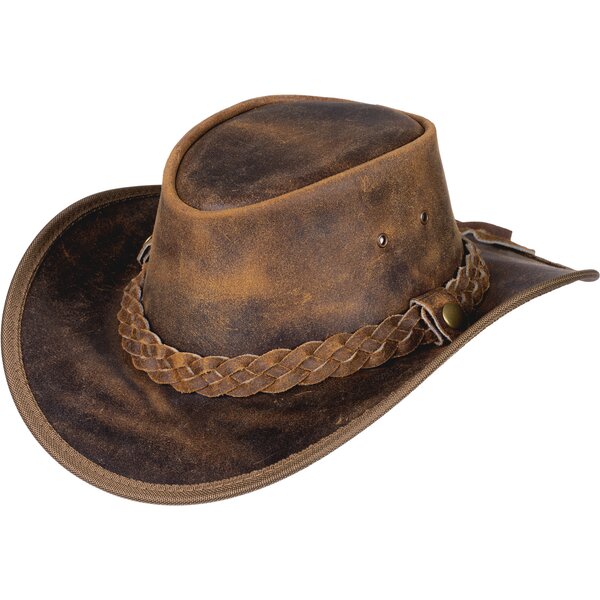 L-pro West Western-Lederhut brown | XL (61 cm)