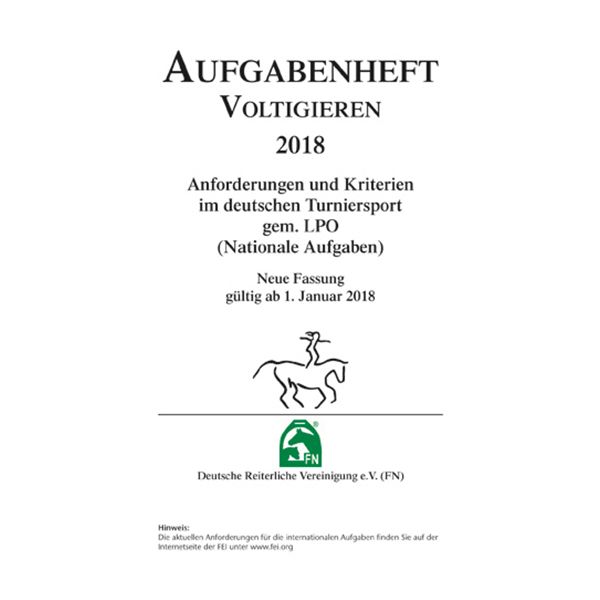 Aufgabenheft Voltigieren 2018, FNverlag 