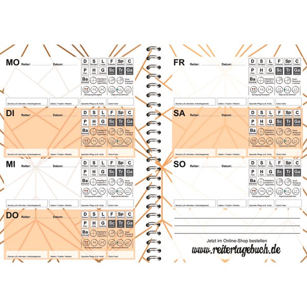Reitertagebuch - Exklusiv Edition Dauerkalender 