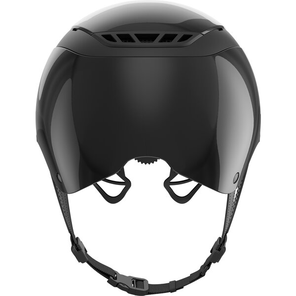 ABUS PIKEUR rijhelm AirLuxe Pure Short Visor shiny black | L (58-61)