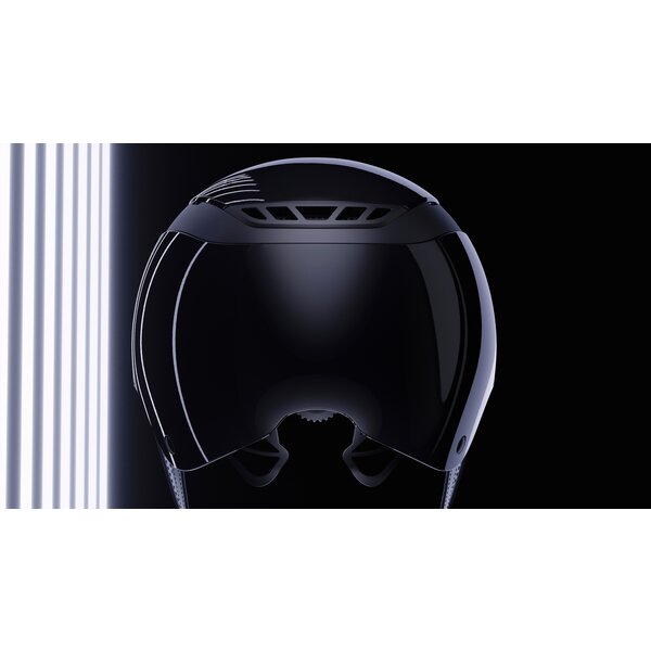 ABUS PIKEUR rijhelm AirLuxe Pure Short Visor shiny black | L (58-61)