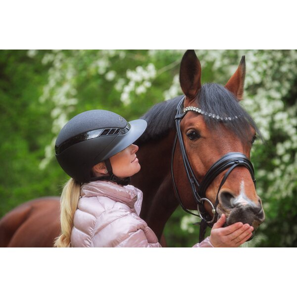 ABUS PIKEUR rijhelm AirLuxe Supreme Glam Long Visor 