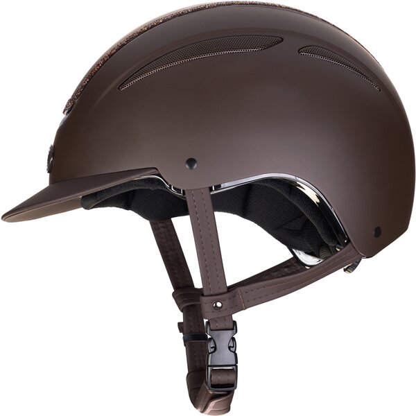 Cheval de Luxe rijhelm Bergamo dark brown | S (53-55)