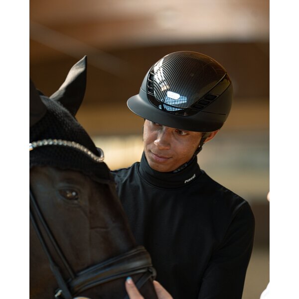 ABUS PIKEUR rijhelm AirLuxe Pure Carbonstyle black / anthracite | M (55-58)