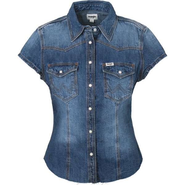 Wrangler Jeansbluse Shrunken Shirt 