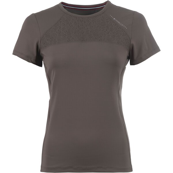 Cavallo T-Shirt CAVAL LACE R-NECK SHIRT sepia olive | 36