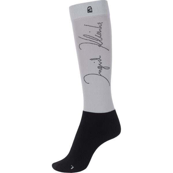 Cavallo functionele kniekousen CALVALKIRO soft grey | 35-38