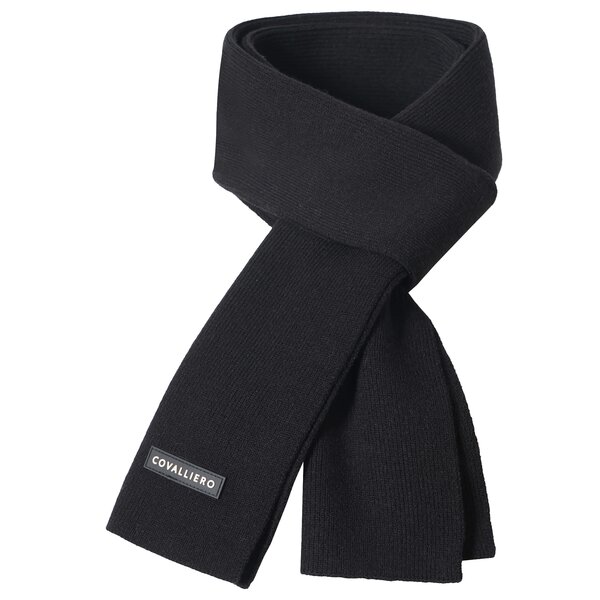 Covalliero gebreide sjaal black | One size