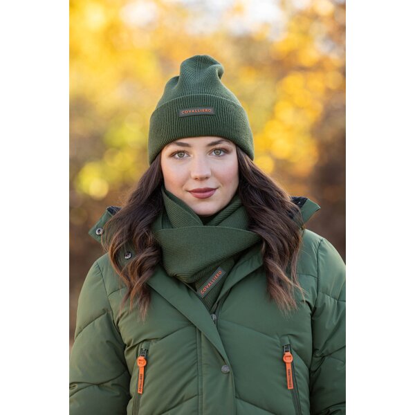 Covalliero gebreide sjaal forest green | One size