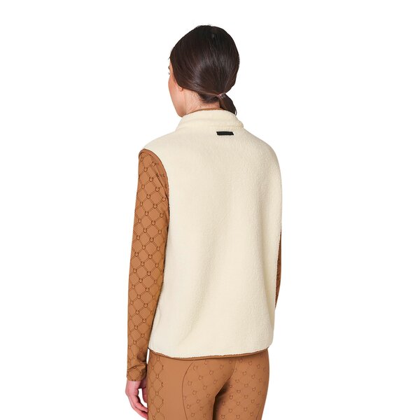 EQUESTRO teddyfleece bodywarmer voor dames 