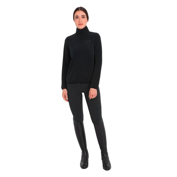 EQUESTRO fleeceshirt met lange mouwen voor dames 
