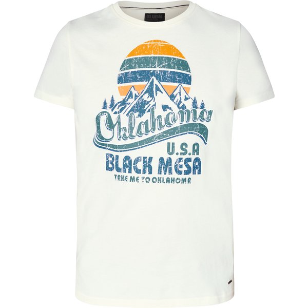 OKLAHOMA Premium Denim T-Shirt whisper white | S