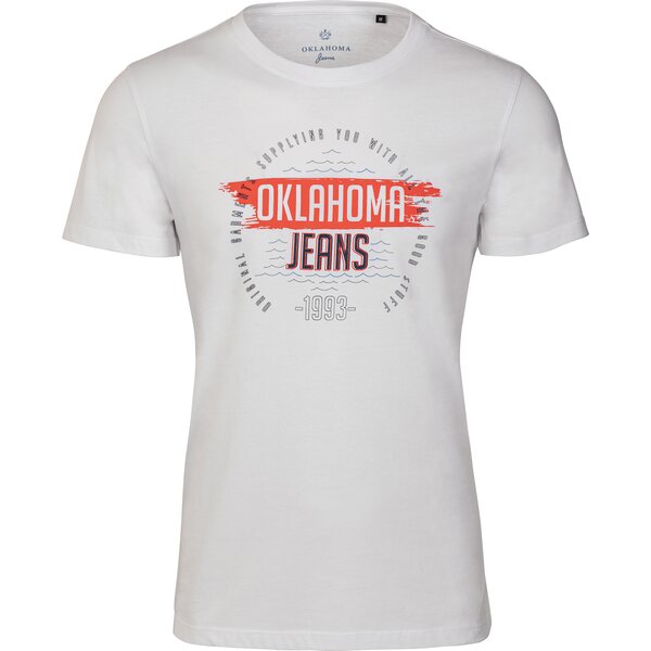 OKLAHOMA Jeans T-Shirt bright white | M