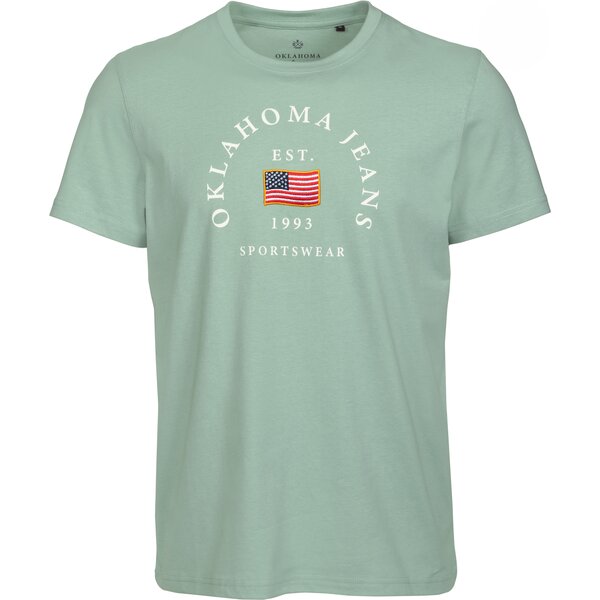 OKLAHOMA Jeans T-Shirt grani green | XXL