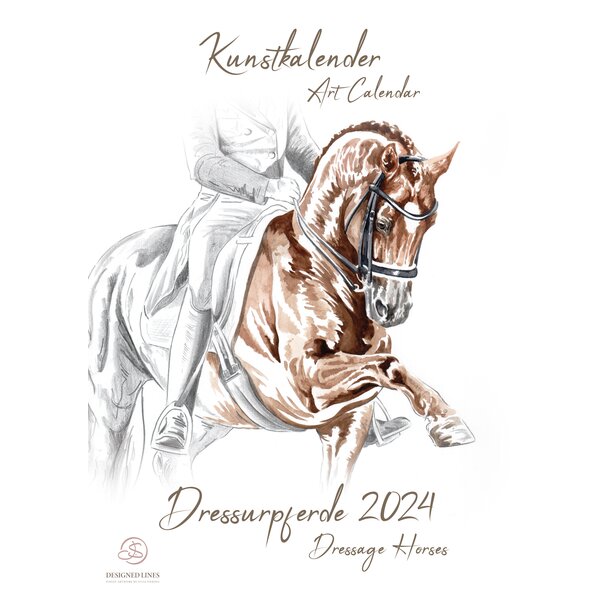 Kunstkalender Dressurpferde 2024 2024