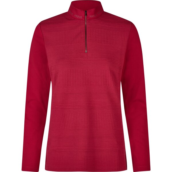 PIKEUR Sports Collection Struktur-Shirt rumba red | 46