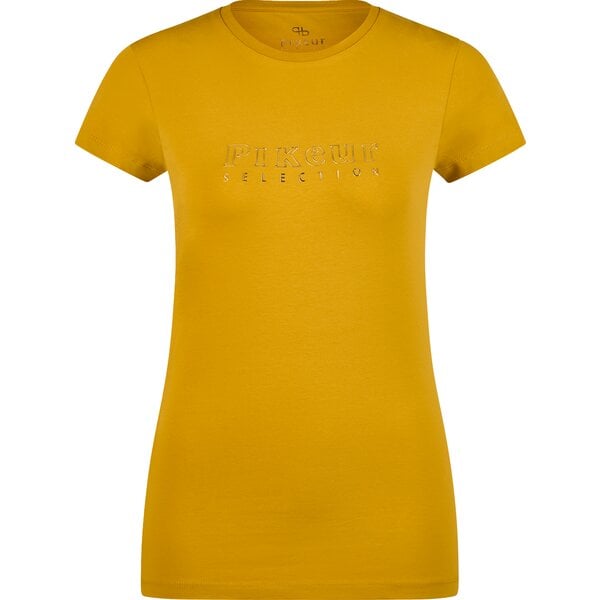 PIKEUR Selection T-Shirt mit Rundhals golden olive | 32