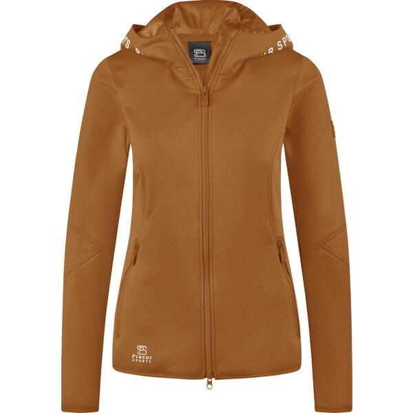 PIKEUR Sports Collection Sommer-Fleecejacke mit Kapuze golden caramel | 42