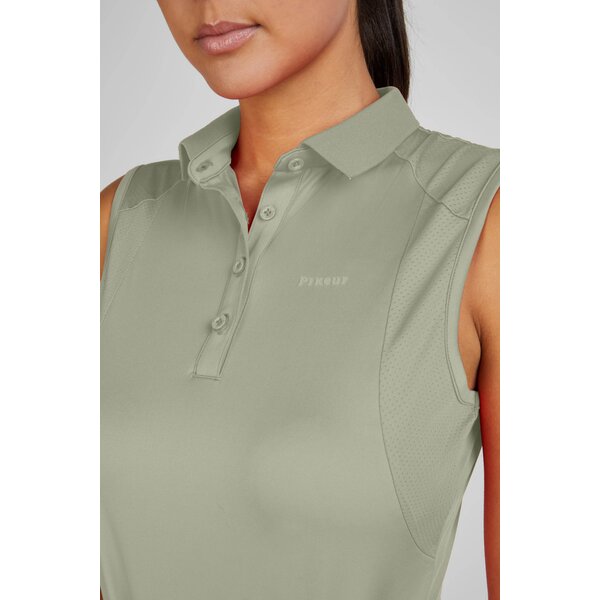PIKEUR Sports Collection mouwloos poloshirt light moos | 44
