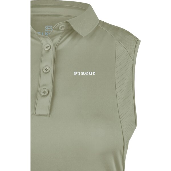 PIKEUR Sports Collection mouwloos poloshirt light moos | 44