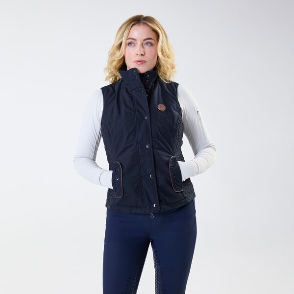 HORSEWARE waxbodywarmer Newmarket navy | XS