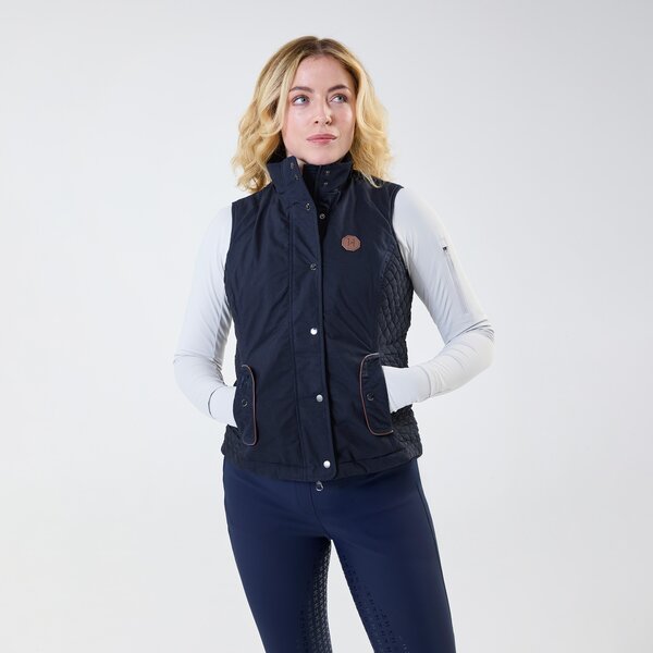 HORSEWARE waxbodywarmer Newmarket navy | XS