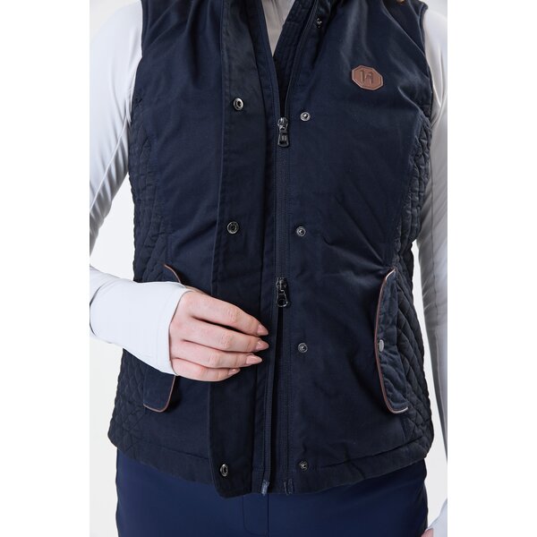 HORSEWARE waxbodywarmer Newmarket navy | XS