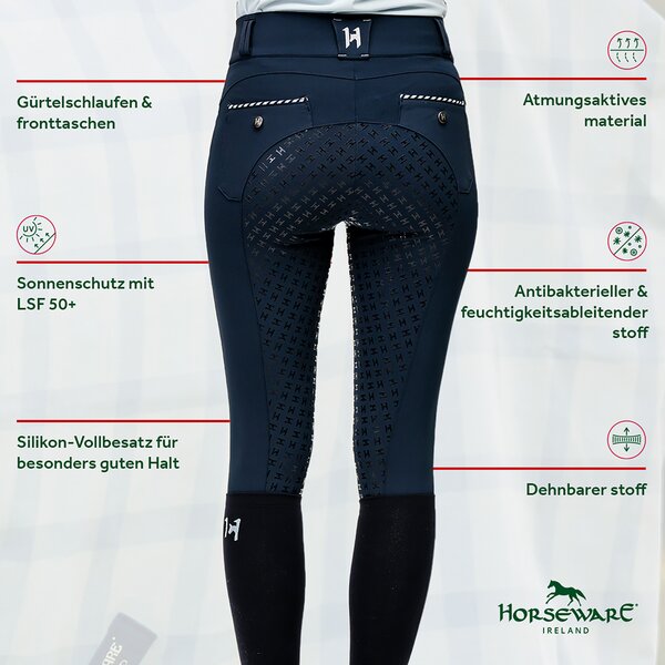 HORSEWARE rijbroek Newmarket High Rise Full Grip navy | 36
