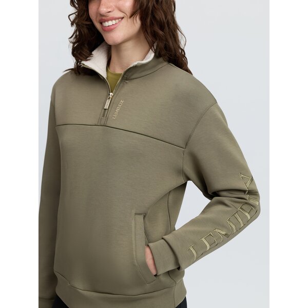 LeMieux sweatshirt Scarlet Quarter Zip willow green | 44