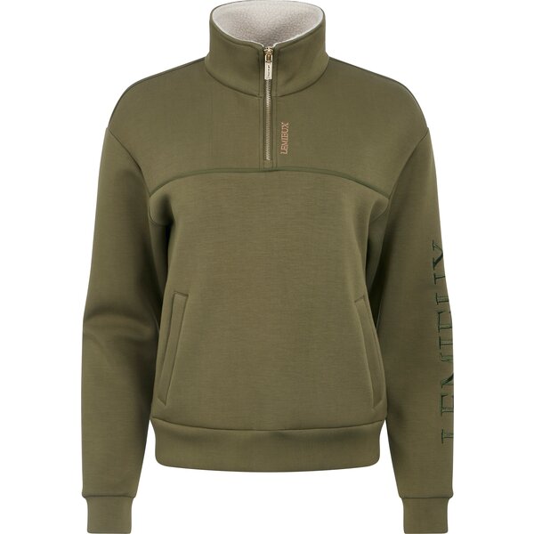 LeMieux sweatshirt Scarlet Quarter Zip willow green | 44