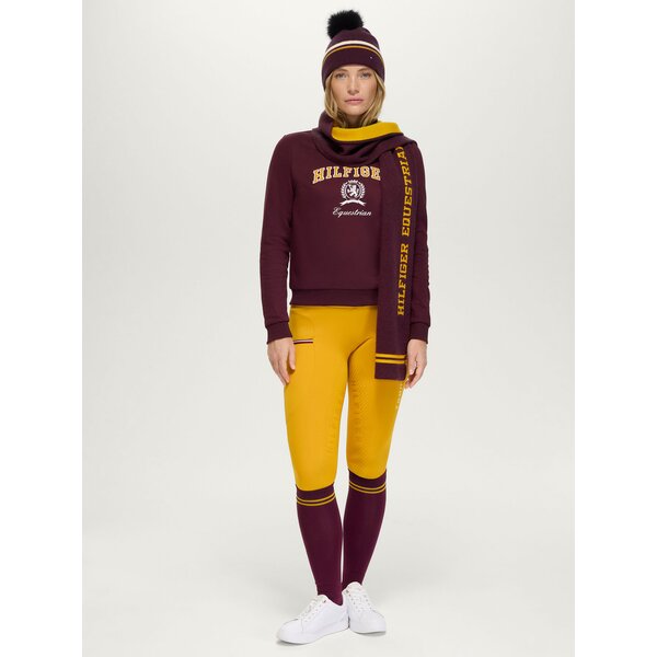 TOMMY HILFIGER EQUESTRIAN sjaal Vanderbilt Varsity deep burgundy | One size