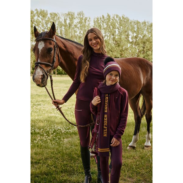 TOMMY HILFIGER EQUESTRIAN pomponmuts Dean deep burgundy | One size
