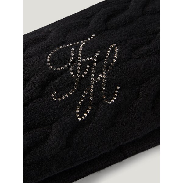 TOMMY HILFIGER EQUESTRIAN hoofdband met strass Maggie black | One size