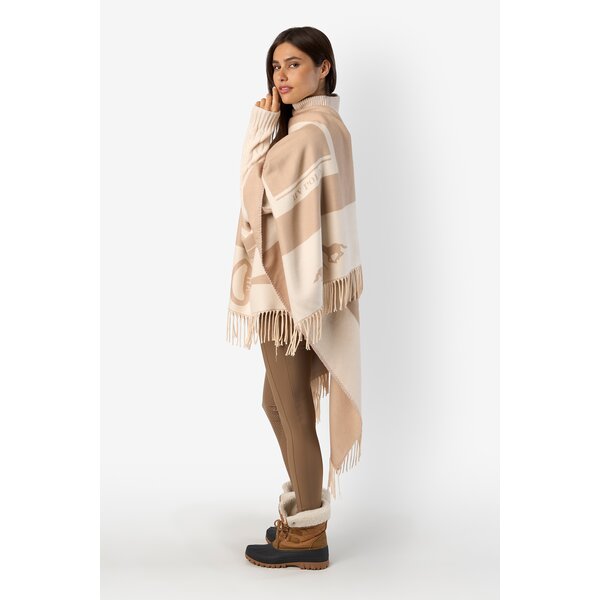 HV POLO poncho Nanda chalk | One size