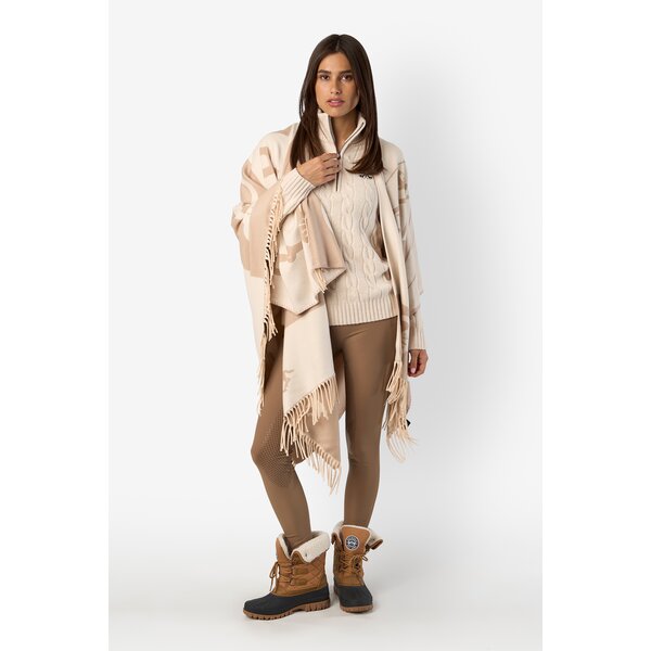 HV POLO poncho Nanda chalk | One size