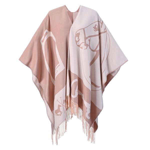 HV POLO poncho Nanda chalk | One size