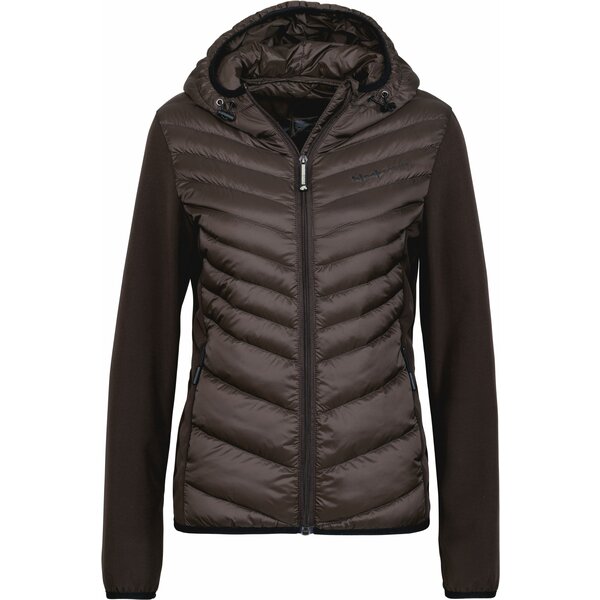 black forest Materialmix-Jacke chocolate | M