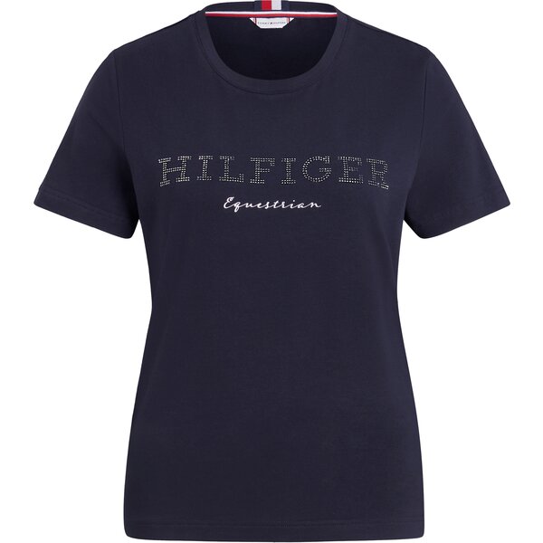 TOMMY HILFIGER EQUESTRIAN T-Shirt Belmont Glitzer 