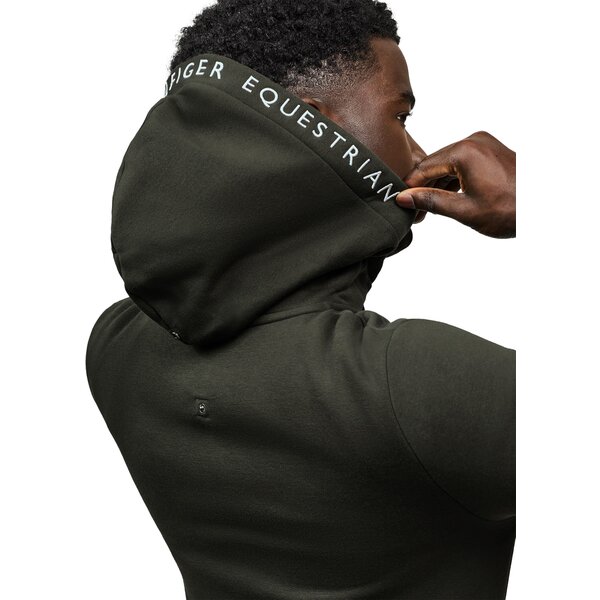 TOMMY HILFIGER EQUESTRIAN unisex zip-hoodie Union pine | XS